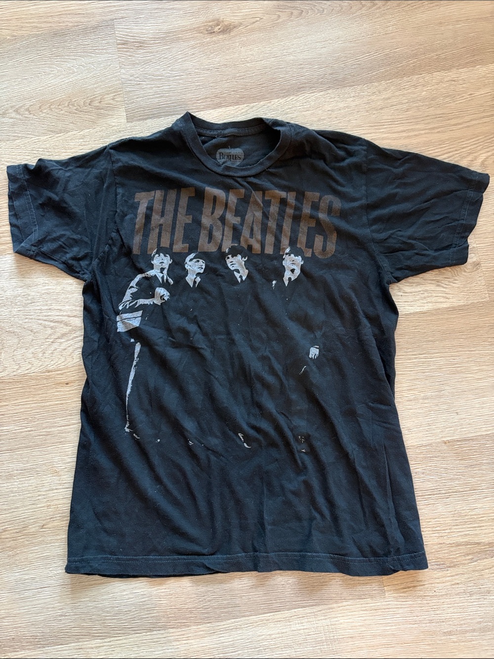 The Beatles Black and Gray Band Graphic Tee